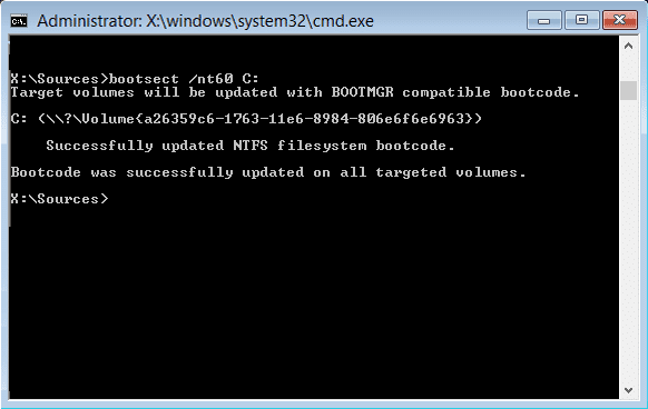 bootsect nt60 c