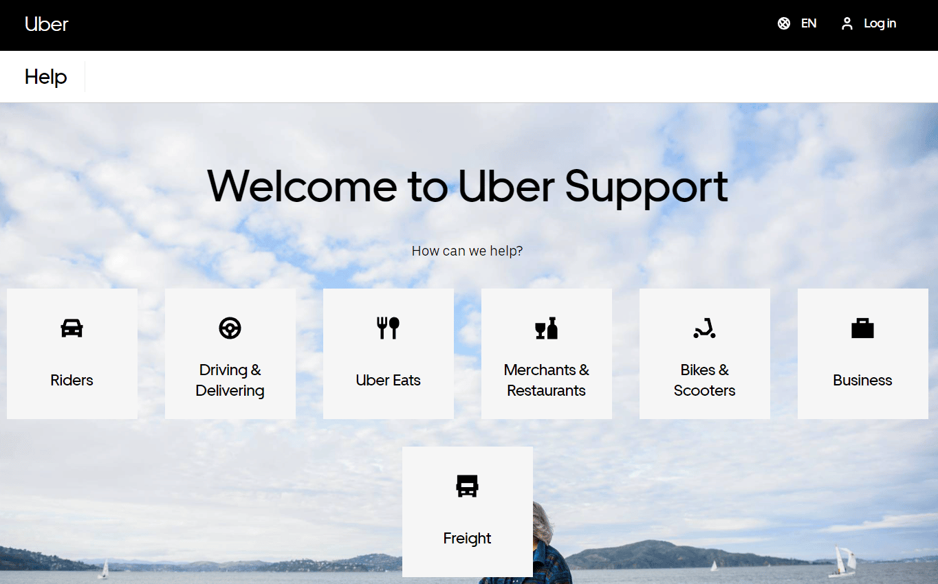 Página web de soporte de Uber |  ¿Qué sucede si su cuenta de Uber se desactiva de forma permanente?