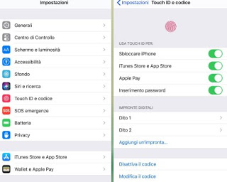 Identificación táctil de Apple