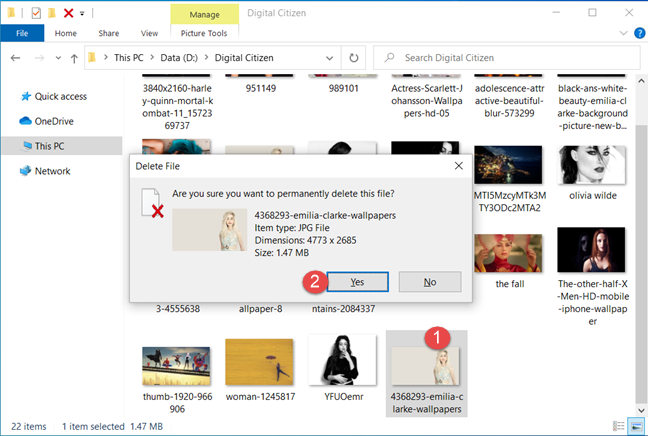 ¿Estás seguro de que quieres eliminar este archivo de forma permanente?