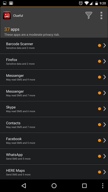 Bitdefender Clueful, Asesor de privacidad, Bitdefender Mobile Security
