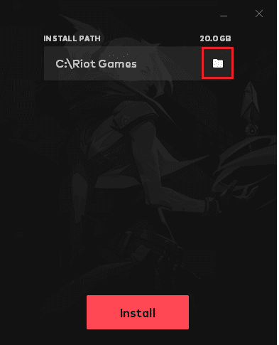 Haga clic en el icono de la carpeta. Cómo descargar Valorant PC