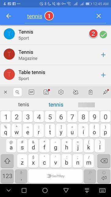 Agregar un nuevo tema para seguir en Google Discover