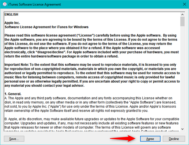 Términos de licencia de iTunes