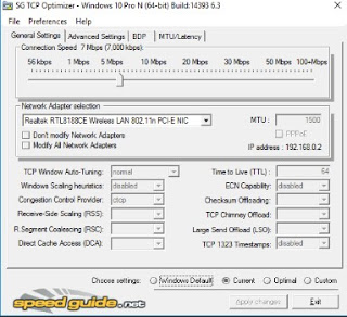 optimizador TCP