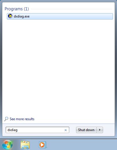 Herramienta de diagnóstico de DirectX, dxdiag, Windows