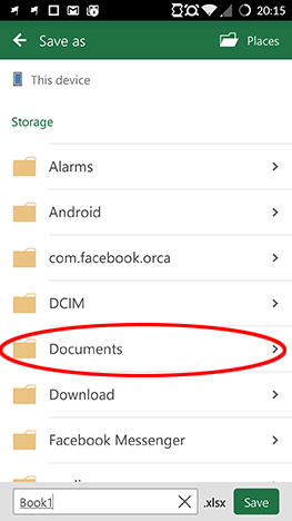 Android, Microsoft, Office, Excel, hoja de cálculo, crear, editar, guardar