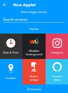 aplicación de ubicación IFTTT