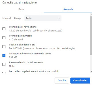 Borrar caché de Chrome caché de cromo