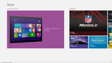 Windows 8.1, actualización, Tienda de Windows, Windows 8