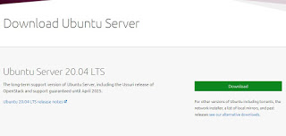 Descarga del servidor Ubuntu Escribe