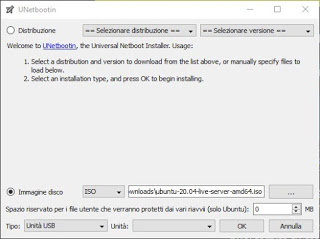 Aplicación UNnetbootin Arranque de red