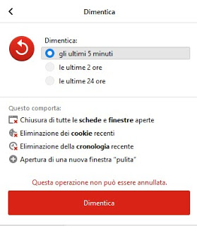 olvidar botón de firefox botón olvidar