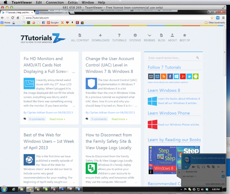 Conexión a escritorio remoto - Mac OS X a Windows - TeamViewer