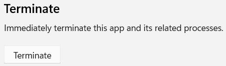 Terminar aplicación