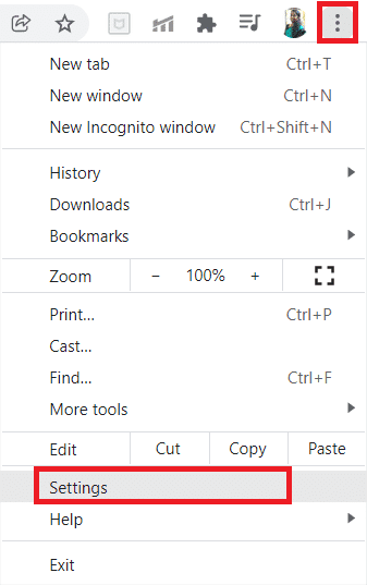 Haga clic en los tres puntos en la esquina superior derecha de la pantalla.  Ir a la configuración.  Cómo eliminar temas de Chrome