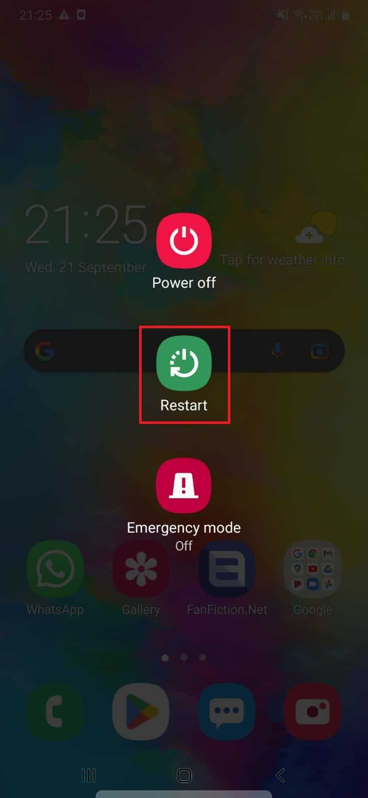 Reiniciar - Samsung |  elimina los puntos negros de tu pantalla LCD