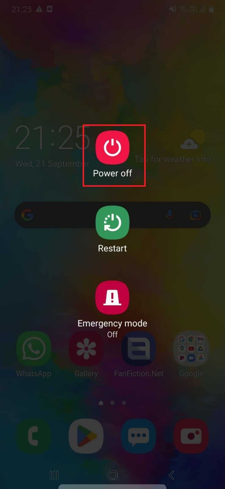Samsung - apagado