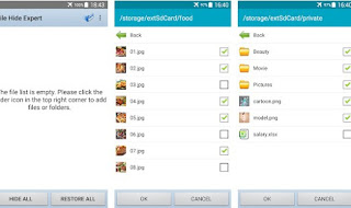 Aplicación experta Ocultar archivo