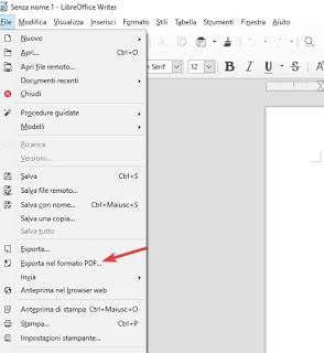 Exportar a PDF LibreOffice PDF