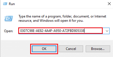 pegue los datos del valor copiado en el cuadro de diálogo Ejecutar y haga clic en Aceptar. ¿Qué es la información de instalación de InstallShield?