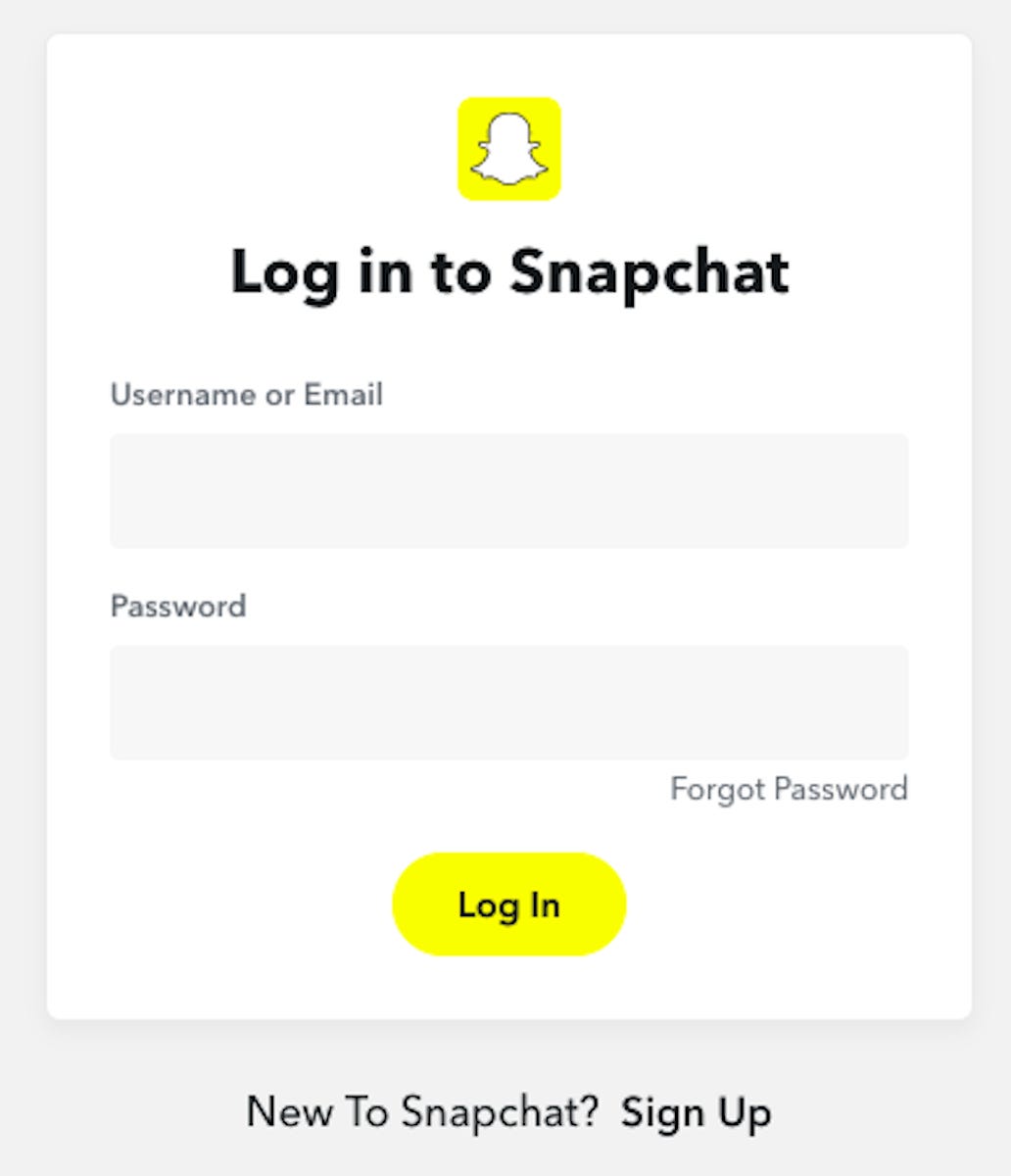 Inicie sesión en su cuenta ingresando sus credenciales | Cómo deshabilitar la cuenta de Snapchat temporalmente