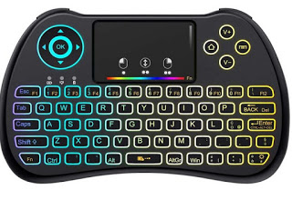 Mini teclado retroiluminado YAGALI QPAU