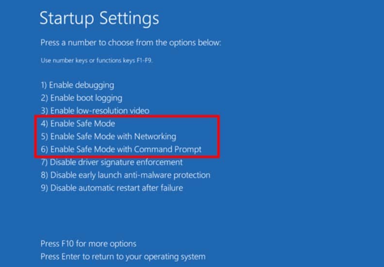 Una vez que la PC se reinicie, aparecerá esta pantalla. Solucionar el error de la pantalla amarilla de la muerte en Windows 10