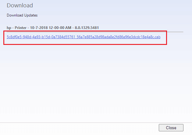 descargar actualizaciones de controladores de impresora