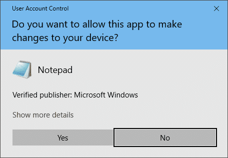 Aparecerá un aviso.  Seleccione Sí para continuar