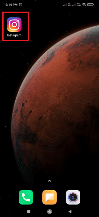 Abre la aplicación de Instagram.