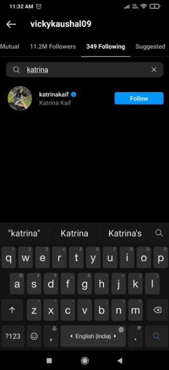 Siguiendo en Insta amigo mutuo