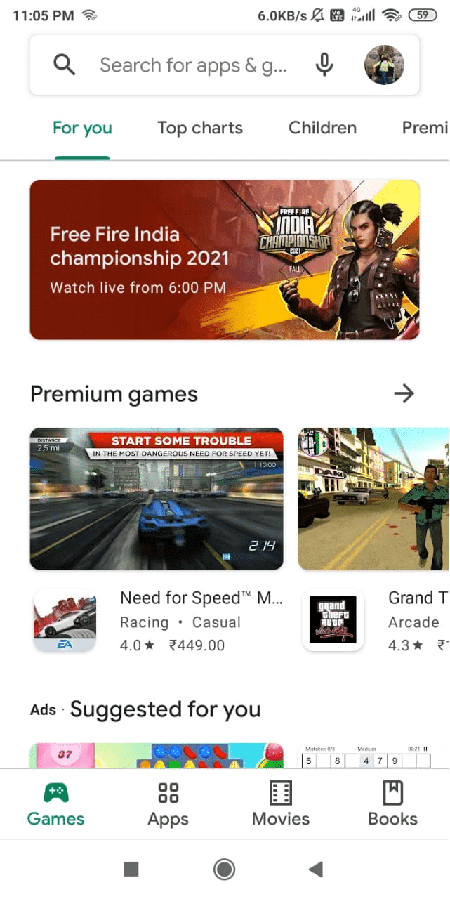 Inicie Play Store en su teléfono |  Agregar favoritos en Kodi