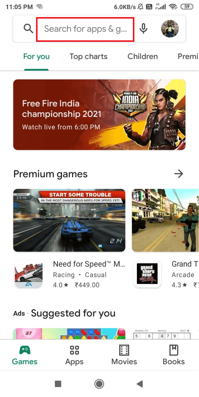 Busque Kodi en su aplicación Playstore.