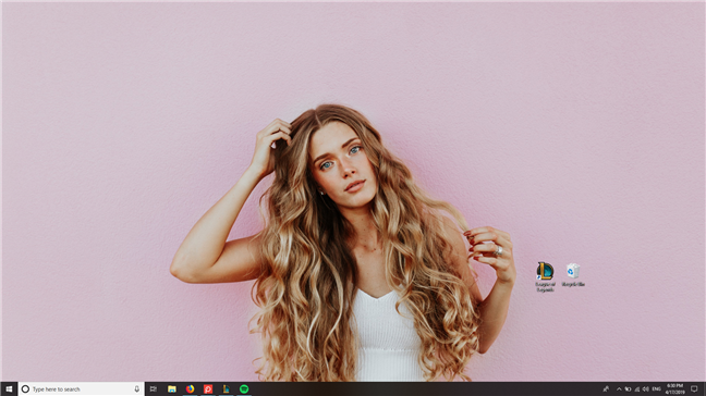 El escritorio en Windows 10