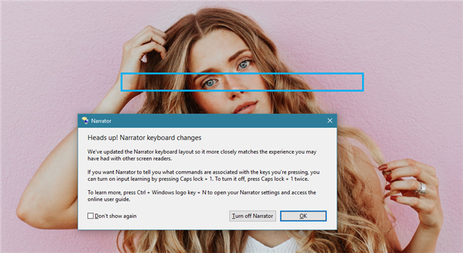 El narrador de Windows 10