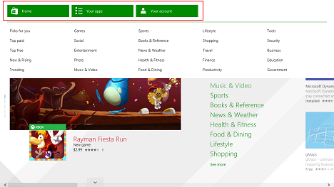 Windows 8.1, Aplicaciones, Lista, Tienda, Instalado, No instalado