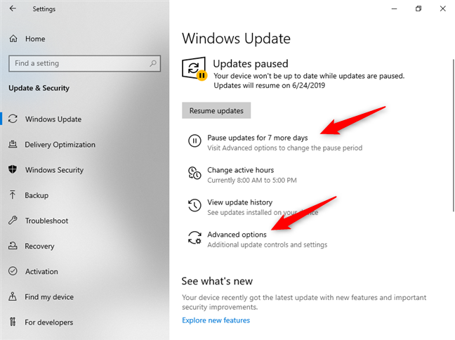 Pausar las actualizaciones de Windows 10 por un tiempo