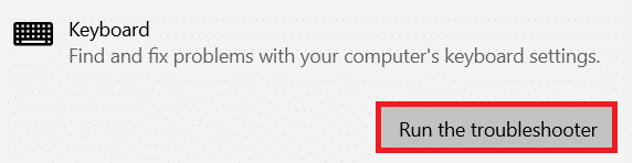 Haga clic en el botón Ejecutar el solucionador de problemas.