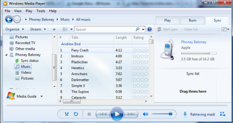 Reproductor de Windows Media 12