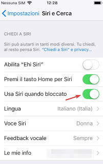 Siri con la pantalla apagada