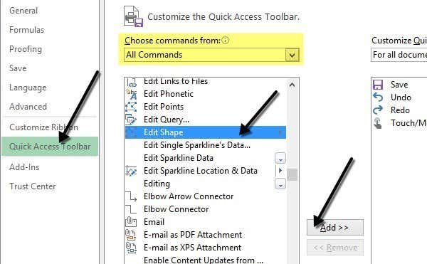 agregar editar forma