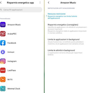 aplicación de fondo