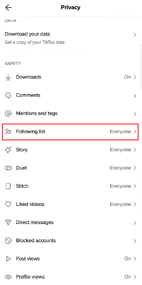 TikTok Privacidad y seguridad - Lista siguiente |  Cómo ocultar seguidores en TikTok |  Gana dinero por ser verificado en Instagram