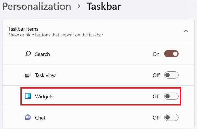 Configuración de la barra de tareas