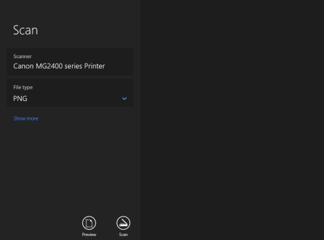 Escaneo, Aplicación, Windows 8.1, Documentos, Fotos, Configuración