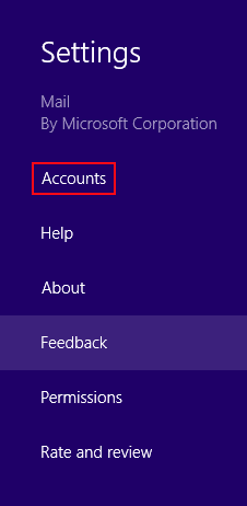 Windows 8 - Cambiar el nombre de las cuentas de correo electrónico