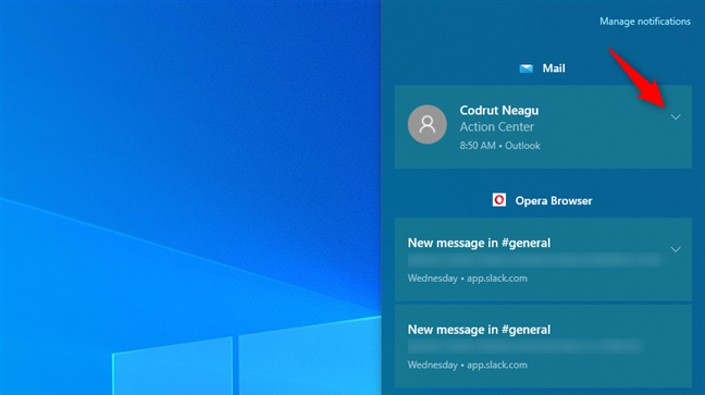 Cómo abrir los detalles de una notificación