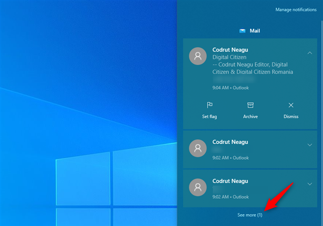 Ver más notificaciones en el Centro de actividades de Windows 10