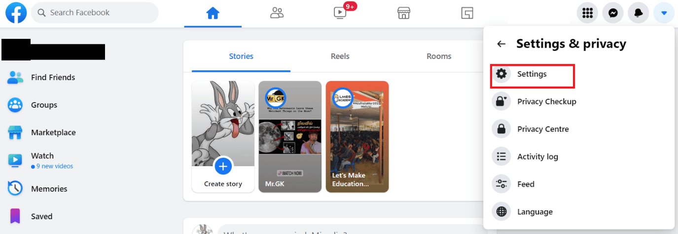 Haga clic en Configuración